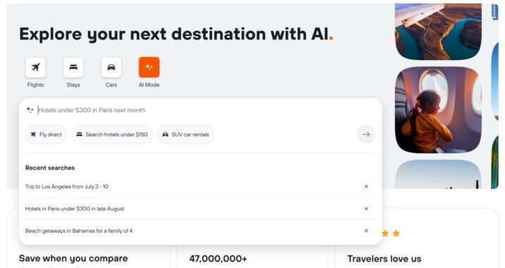 Kayak Launches an 'AI Feature' for Travel Inquiries, Search and