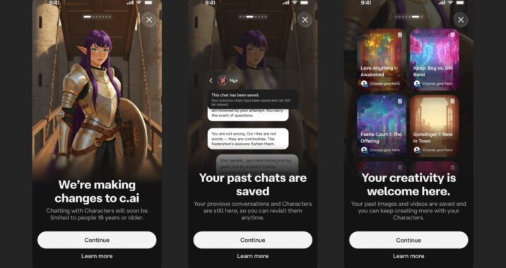 Character AI will offer interactive “Stories” to children instead of