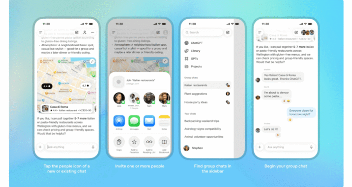 ChatGPT launches pilot group chats in Japan, New Zealand, South